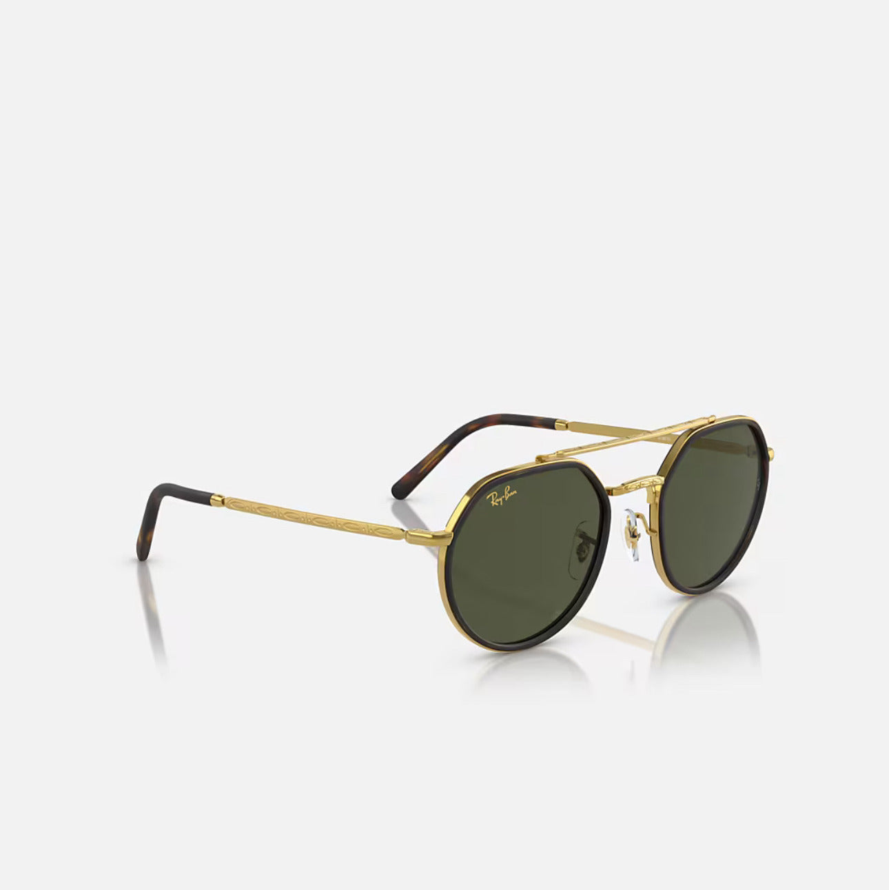 Ray-Ban RB3765 Gold Frame Green Lens