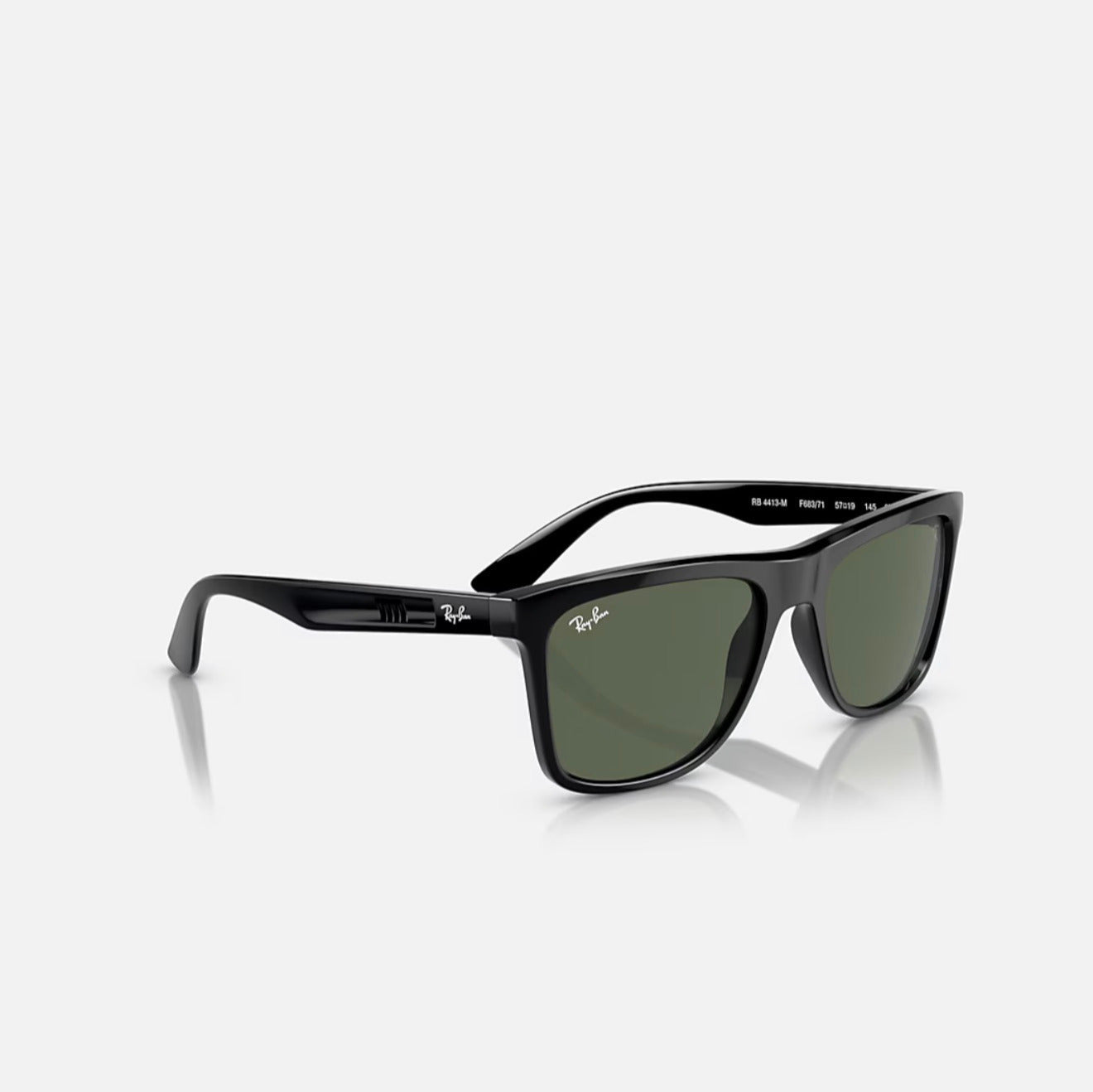 Ray-Ban RB4413M SCUDERIA FERRARI black Frame Green Lens