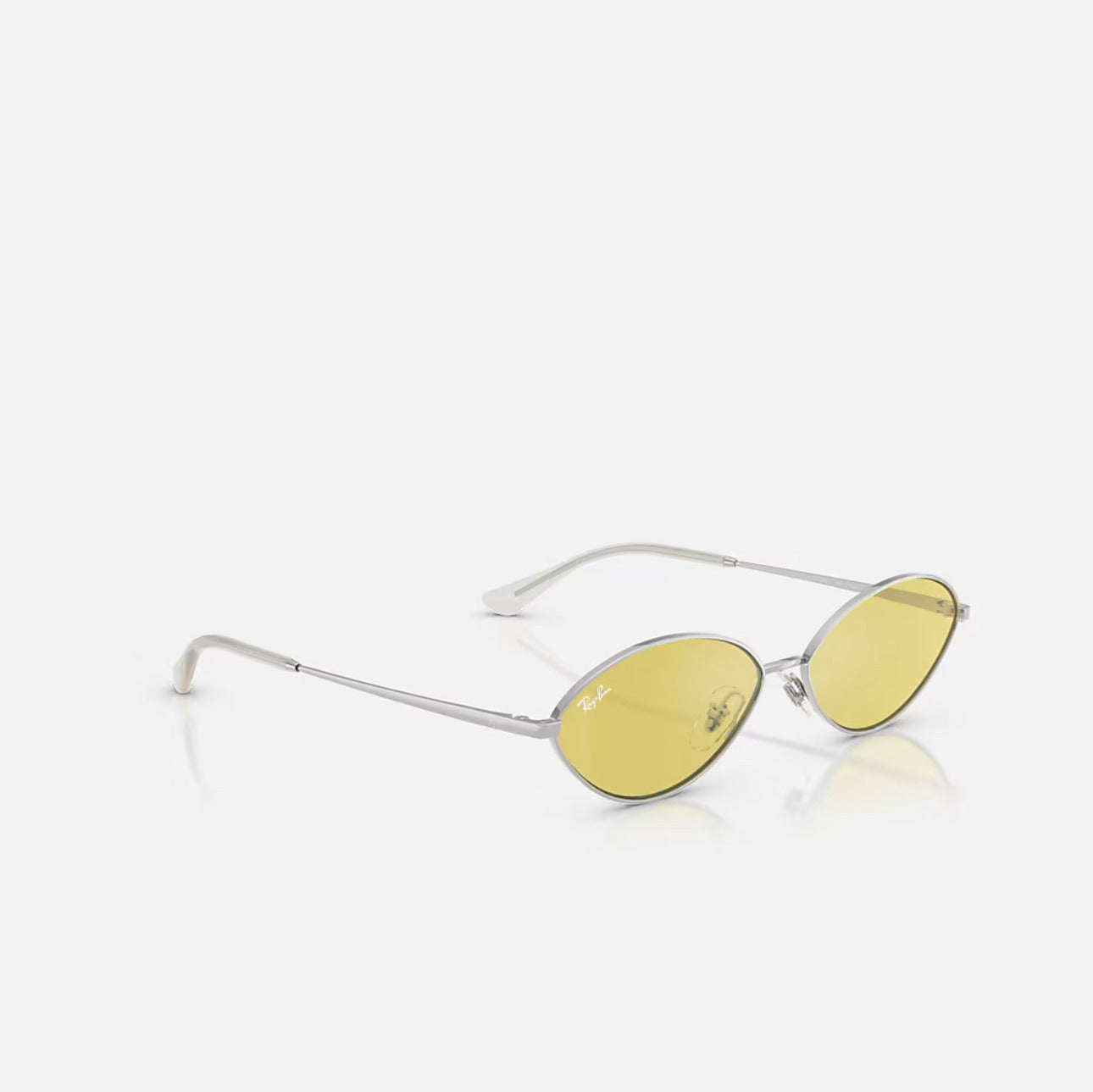 Ray-Ban kia bio based Silver frame yellow lens