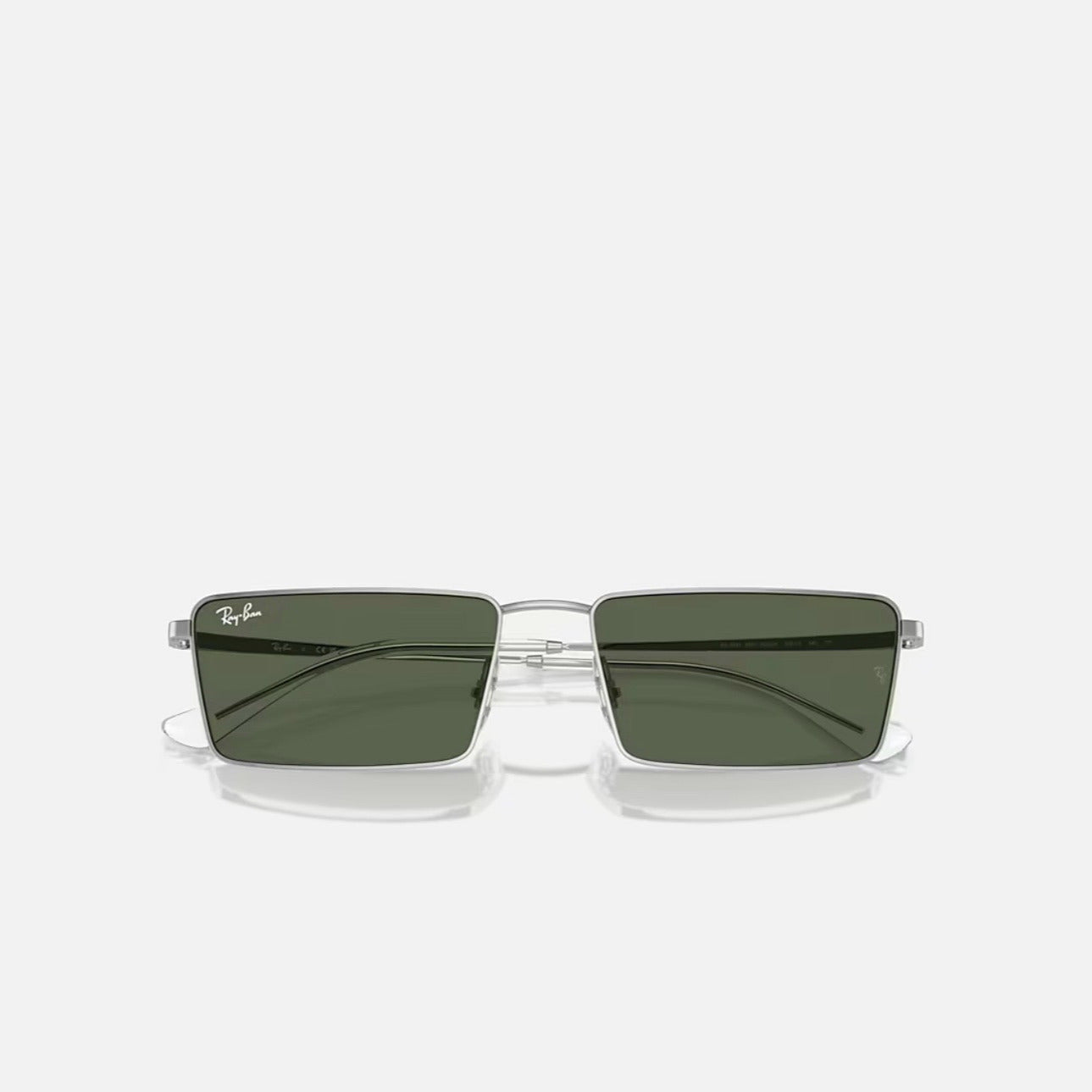 Ray-Ban EMY Bio-Based Silver Frame Green Lens