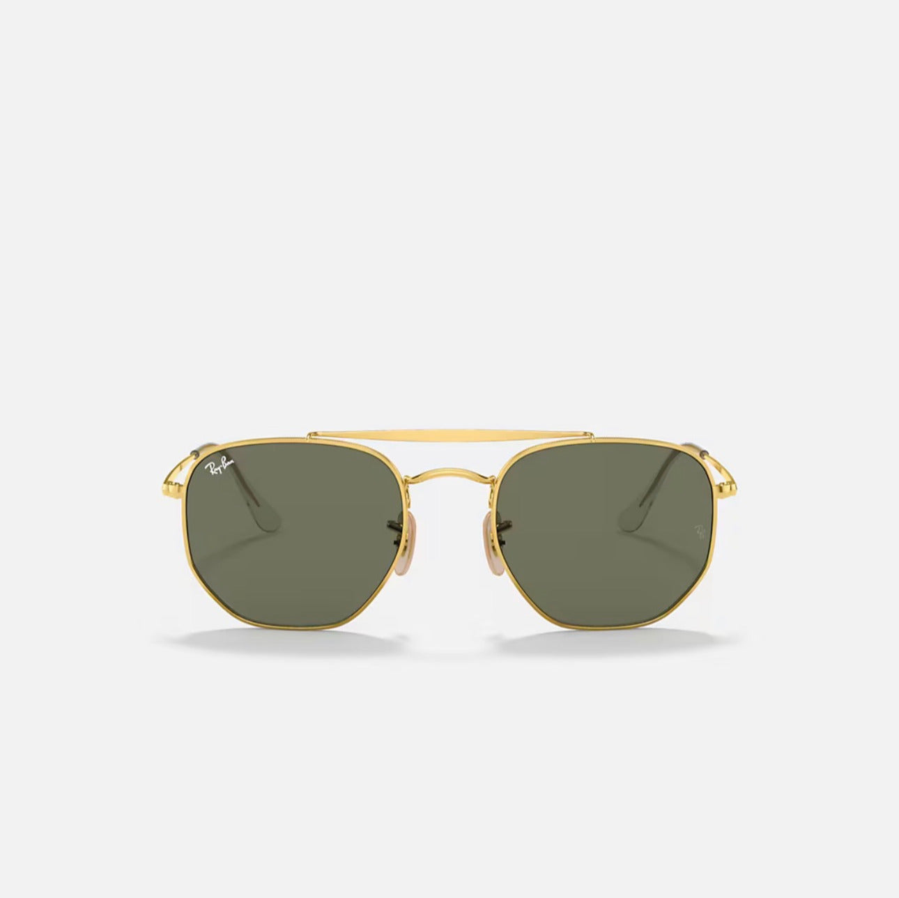Ray-Ban MARSHAL Gold frame Light Green Lens