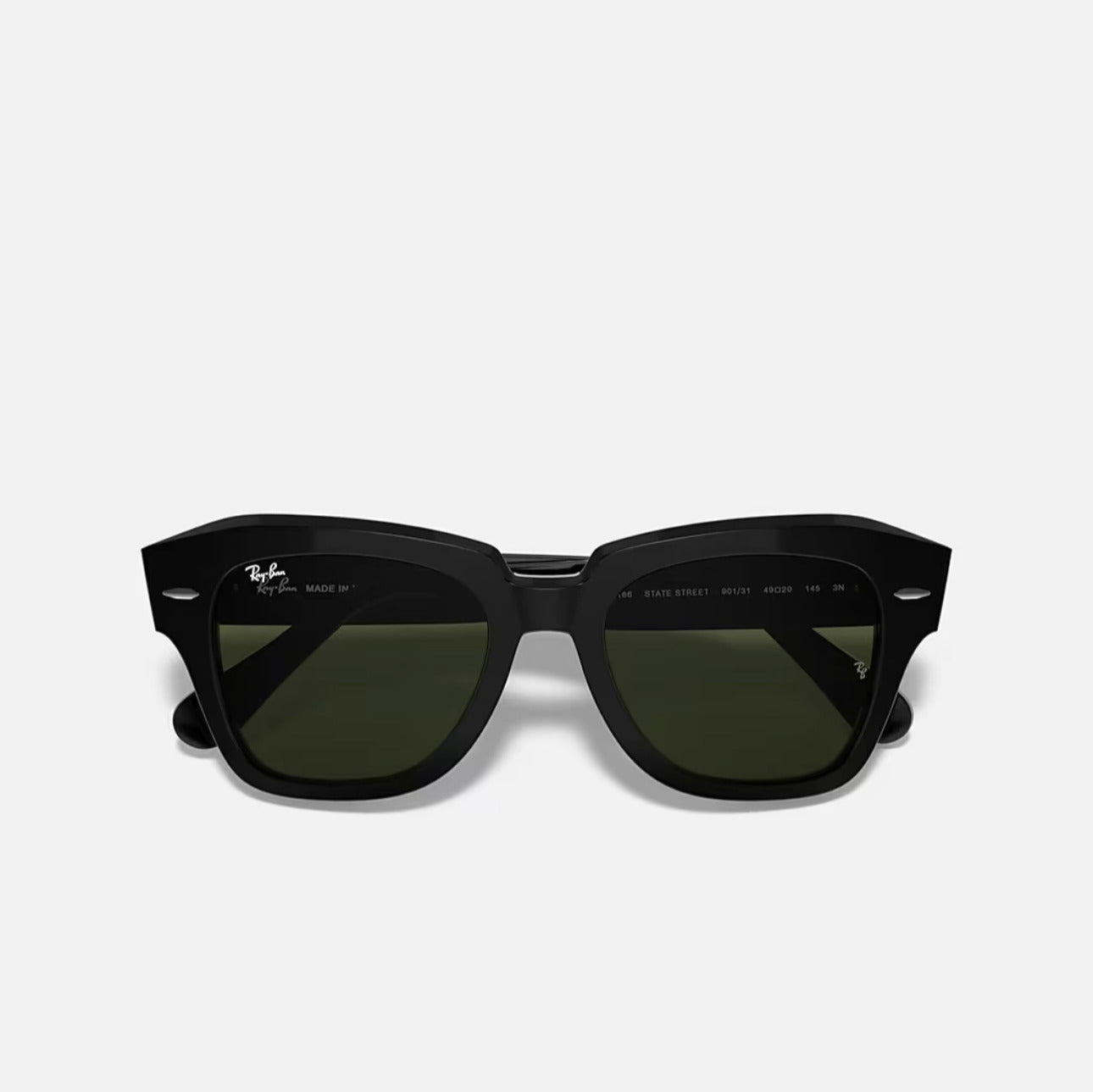 Ray-Ban State Street Black Frame Green Lens RB2186 901/31 49-20