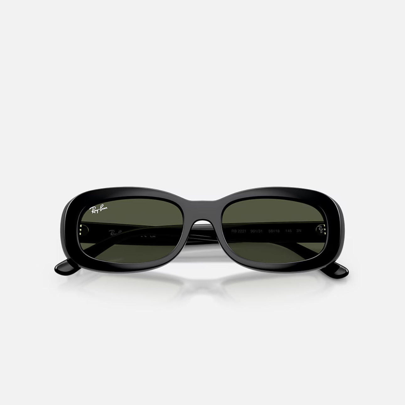 Ray-Ban RB2221 Black Frame Green Lens