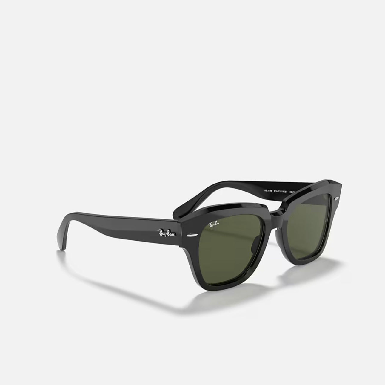 Ray-Ban State Street Black Frame Green Lens RB2186 901/31 49-20