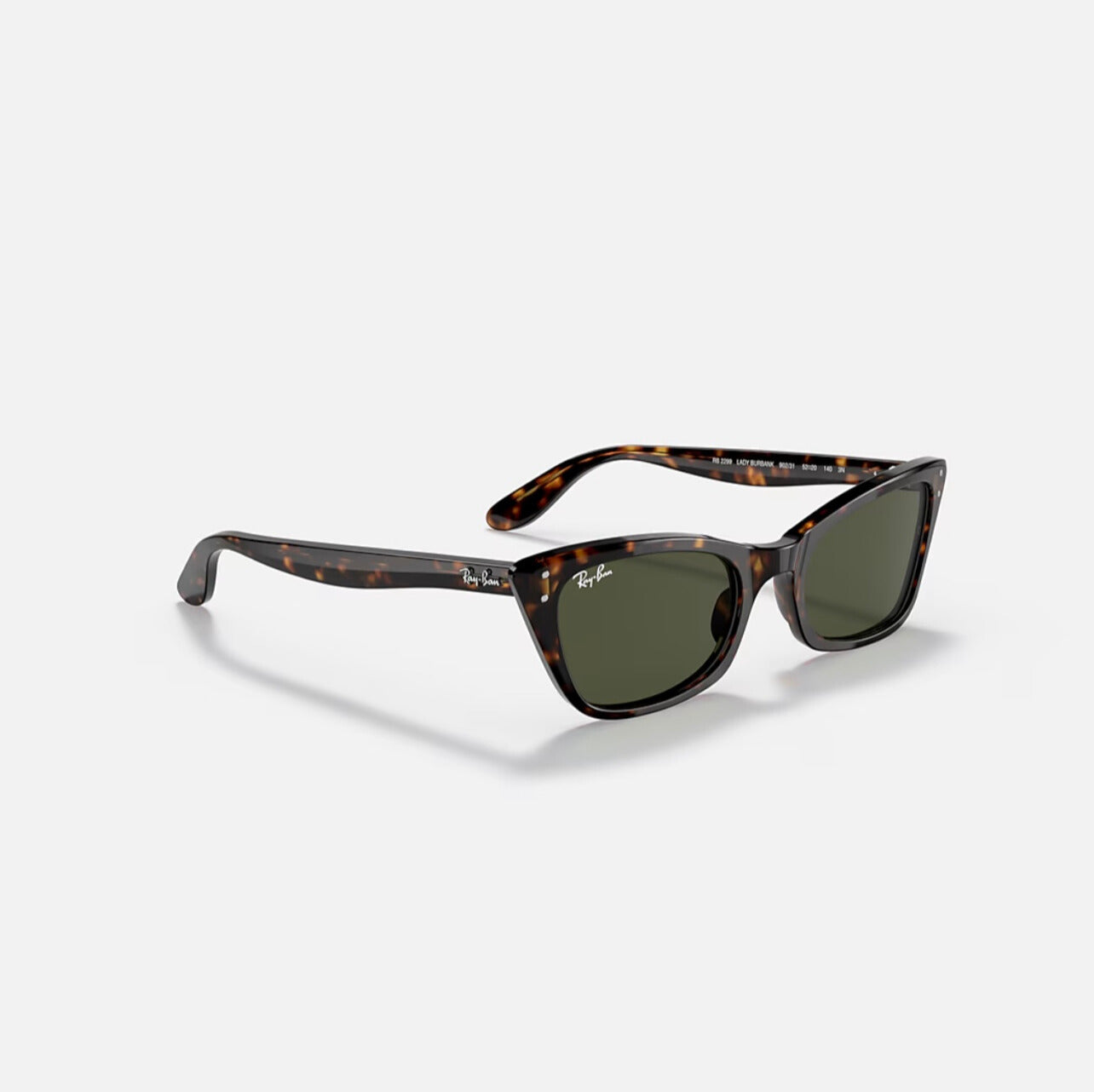 Ray-Ban LADY BURBANK Polished Havana frame green lens RB2299 902/31 52-20