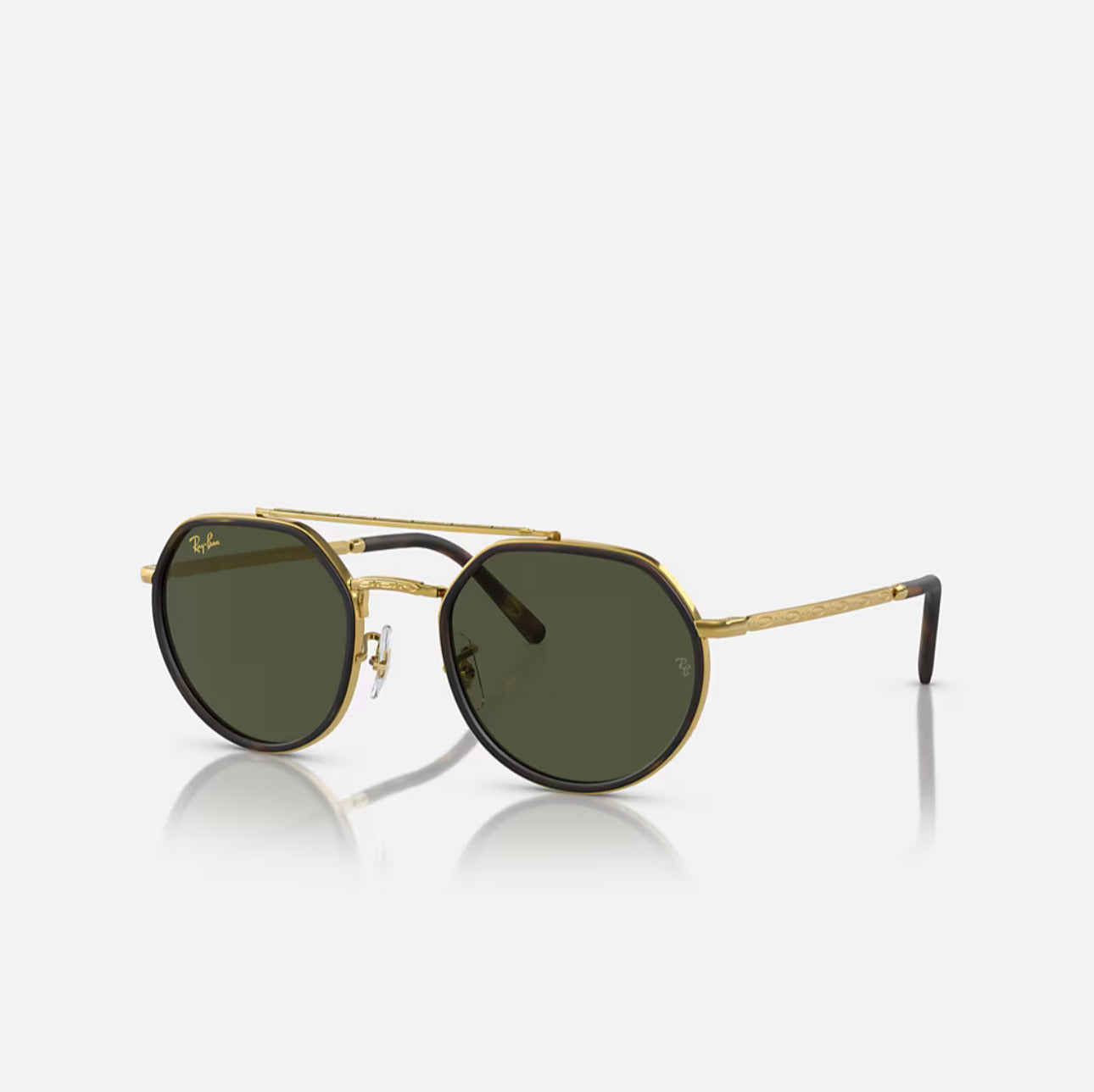 Ray-Ban RB3765 Gold Frame Green Lens
