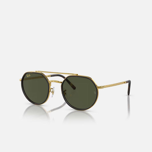 Ray-Ban RB3765 Gold Frame Green Lens