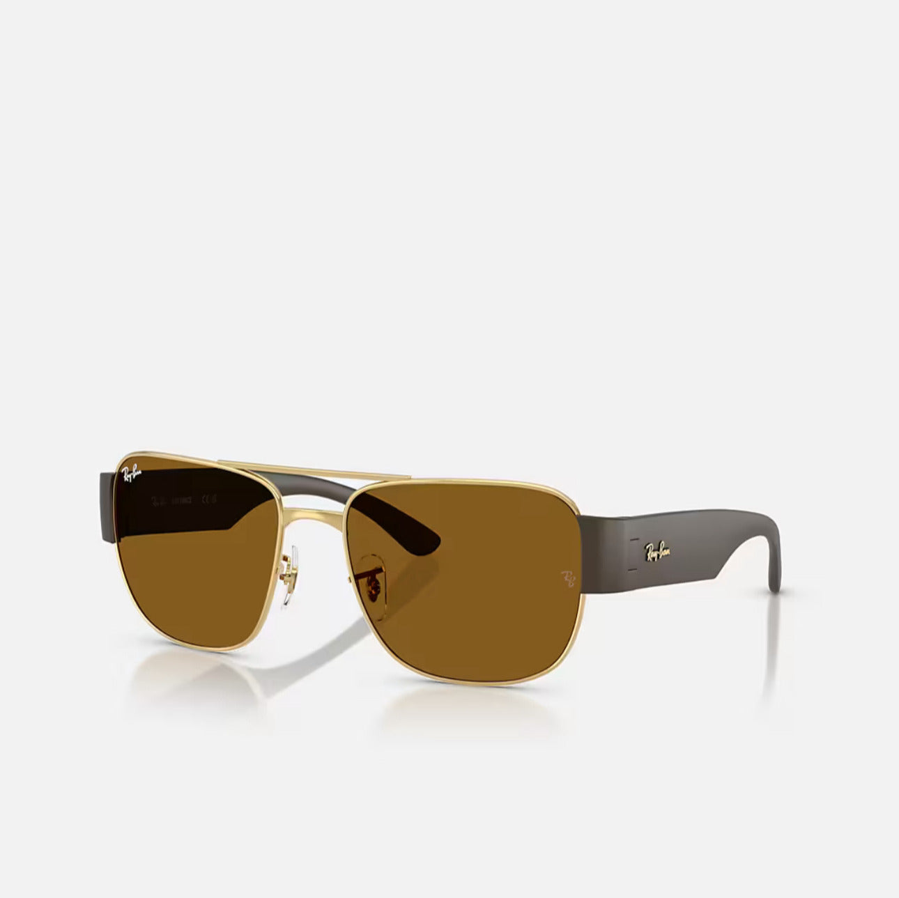 Ray-Ban RB3756 Gold Frame Brown Lens
