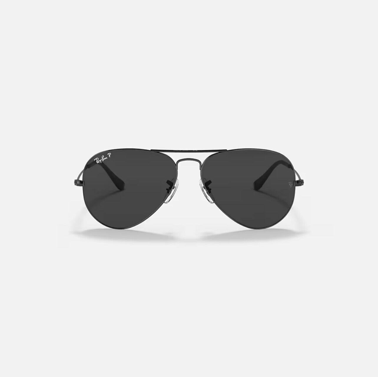 Ray-Ban Aviator RB3025 Black Frame Grey Polarized lens RB3025 Size 58-14