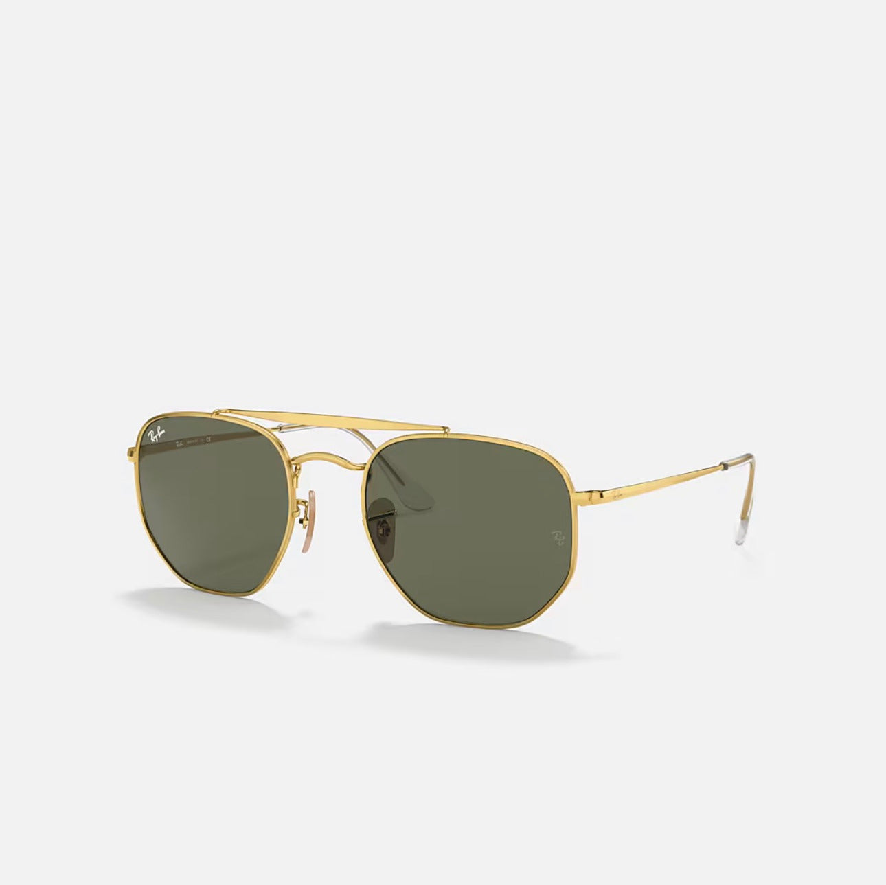 Ray-Ban MARSHAL Gold frame Light Green Lens