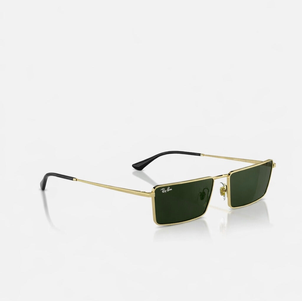 Ray-Ban EMY Bio-Based Gold Frame Green Lens