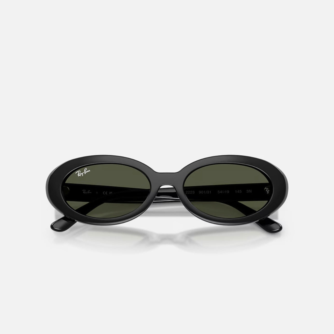 Ray-Ban RB2223 Polished Black Frame Green Lens