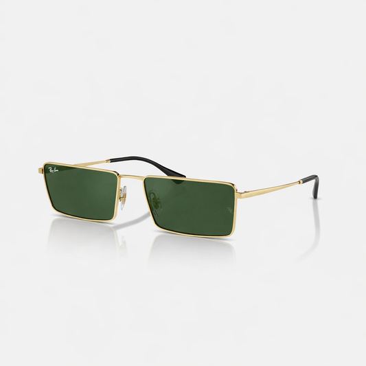 Ray-Ban EMY Bio-Based Gold Frame Green Lens