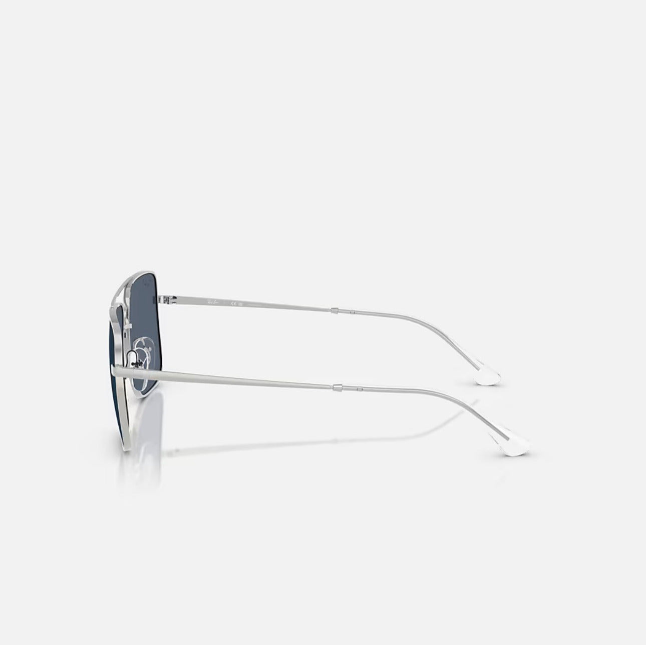 Ray-Ban ARI Bio-Based Polished Silver frame Blue Polarized lens