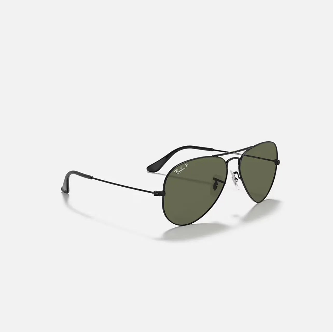 Ray-Ban BR3025 Aviator Black Classic frame  Polarized green lenses