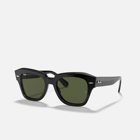 Ray-Ban State Street Black Frame Green Lens RB2186 901/31 49-20