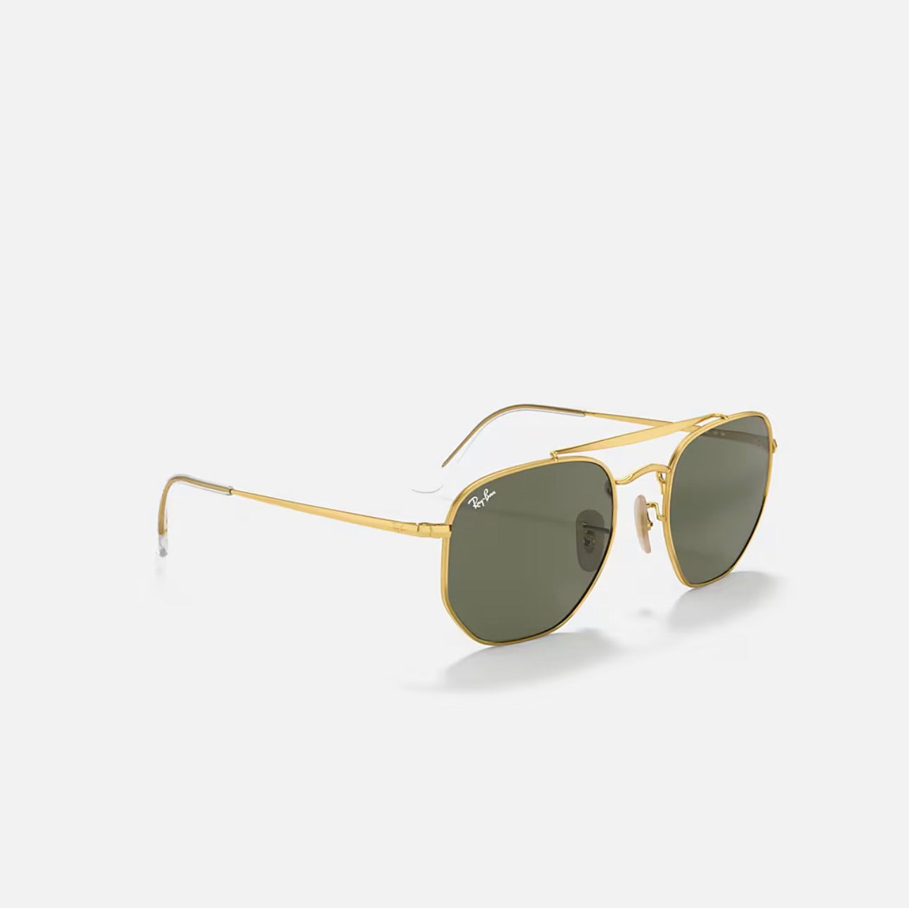 Ray-Ban MARSHAL Gold frame Light Green Lens