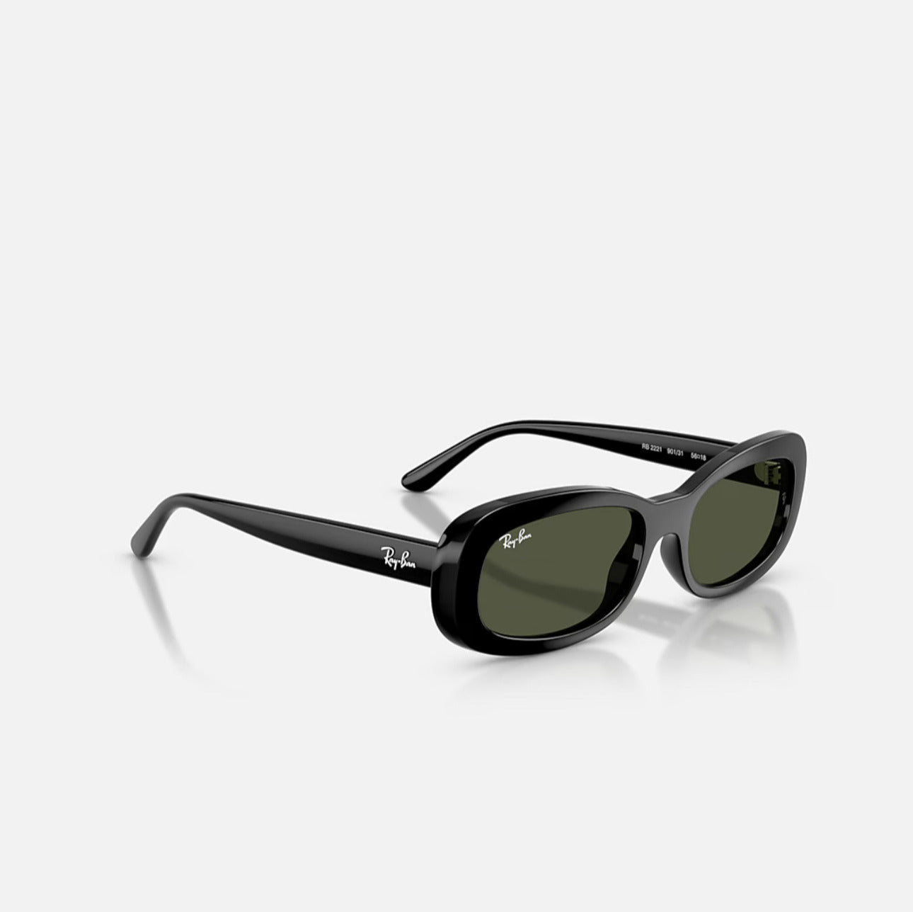 Ray-Ban RB2221 Black Frame Green Lens