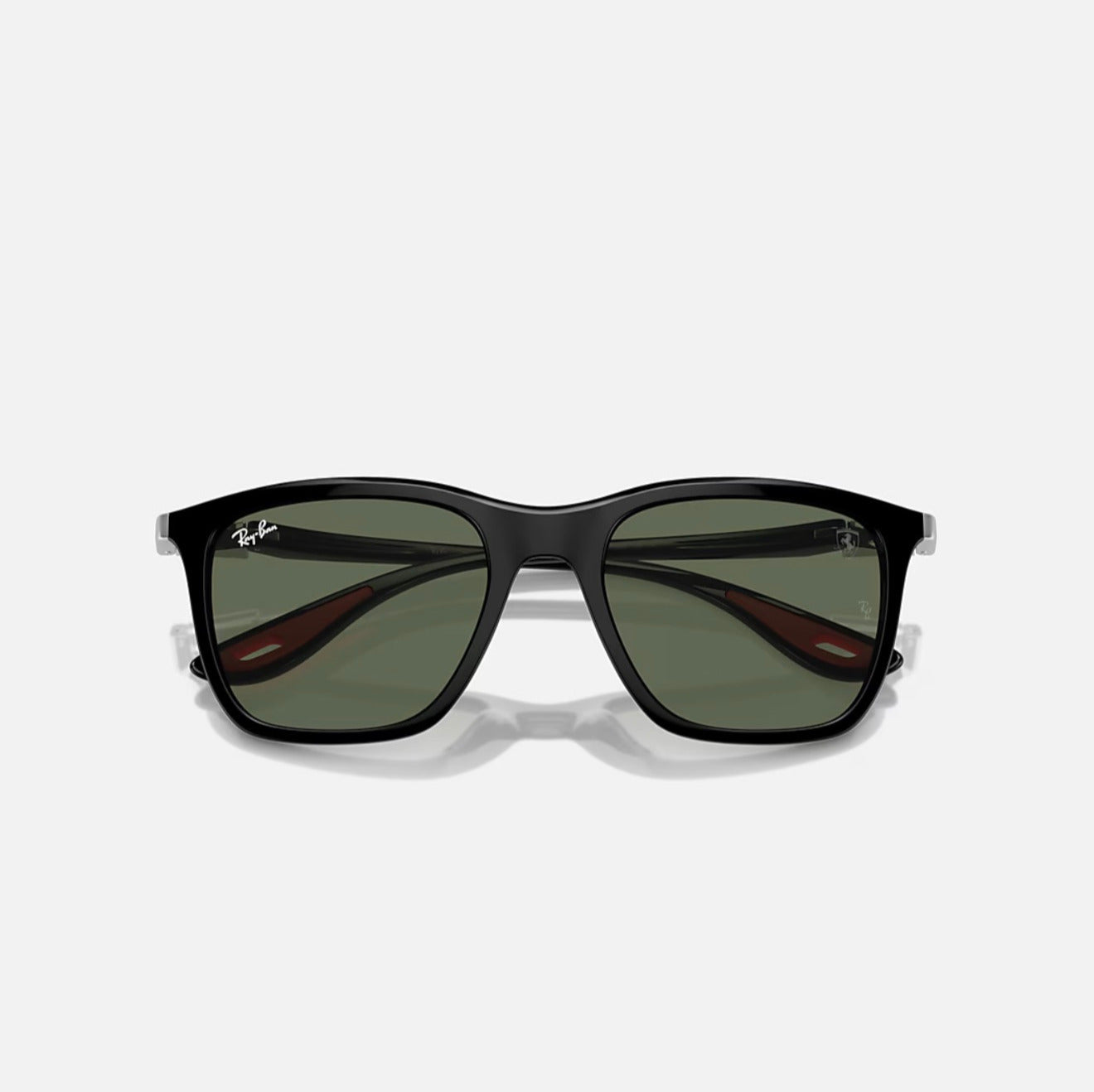 Ray-Ban RB4433M SCUDERIA FERRARI black Frame Green Lens