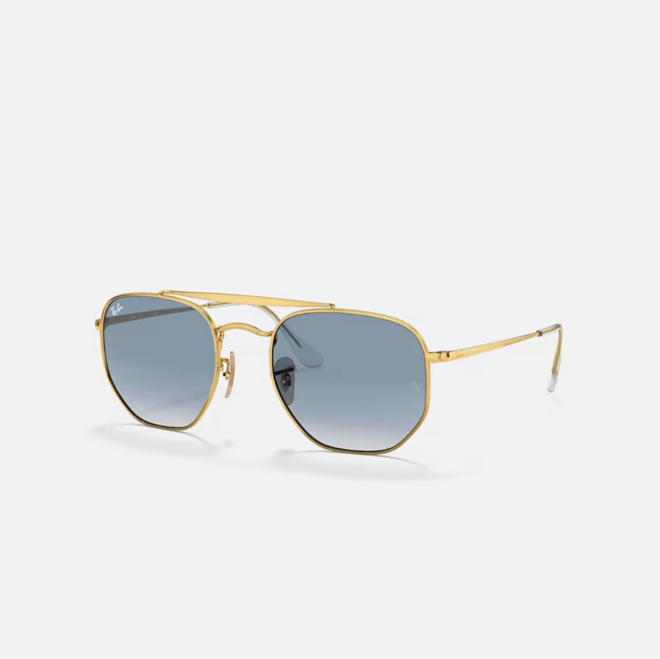 Ray-Ban MARSHAL Gold frame Light Blue Lens