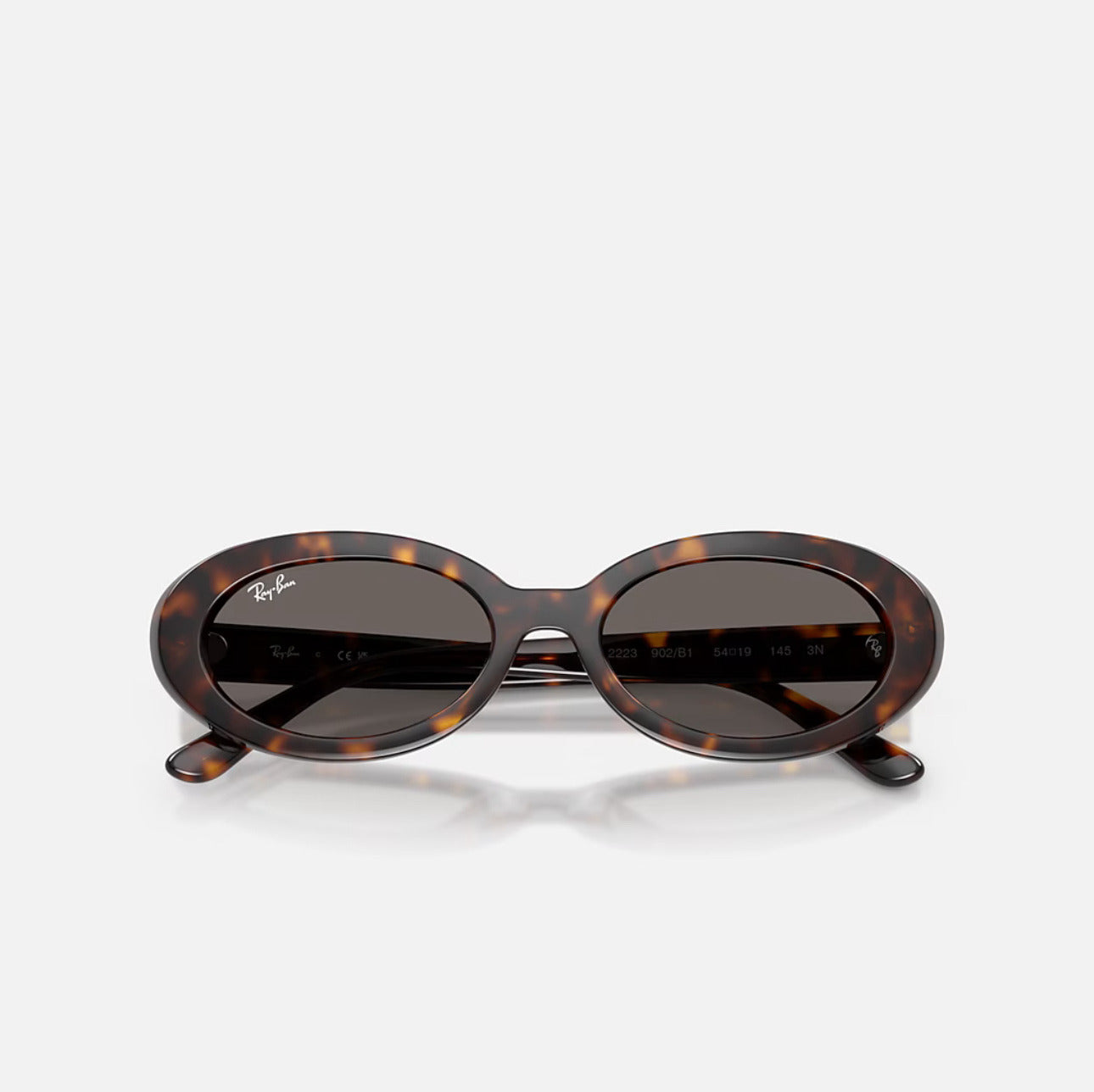 Ray-Ban RB2223 Polished Havana Frame Dark Grey Lens