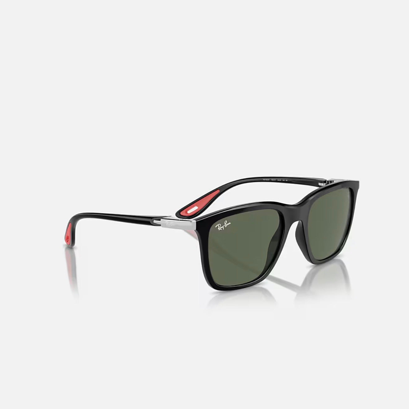 Ray-Ban RB4433M SCUDERIA FERRARI black Frame Green Lens