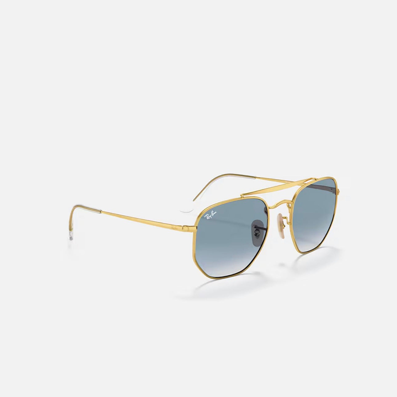 Ray-Ban MARSHAL Gold frame Light Blue Lens