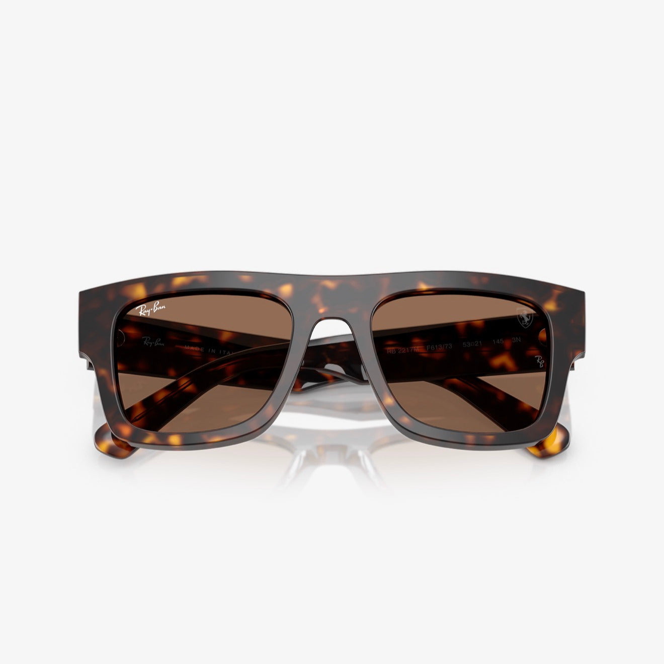 Ray-Ban RB2217M SCUDERIA FERRARI Tortoise Frame Brown Lens