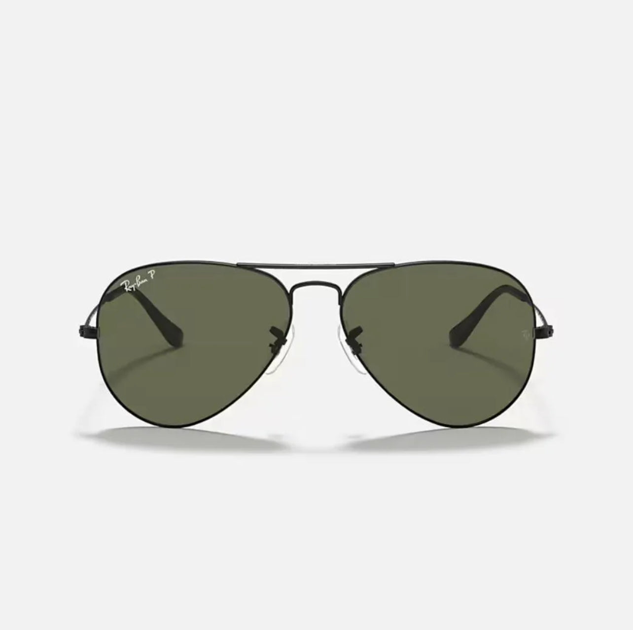 Ray-Ban BR3025 Aviator Black Classic frame  Polarized green lenses
