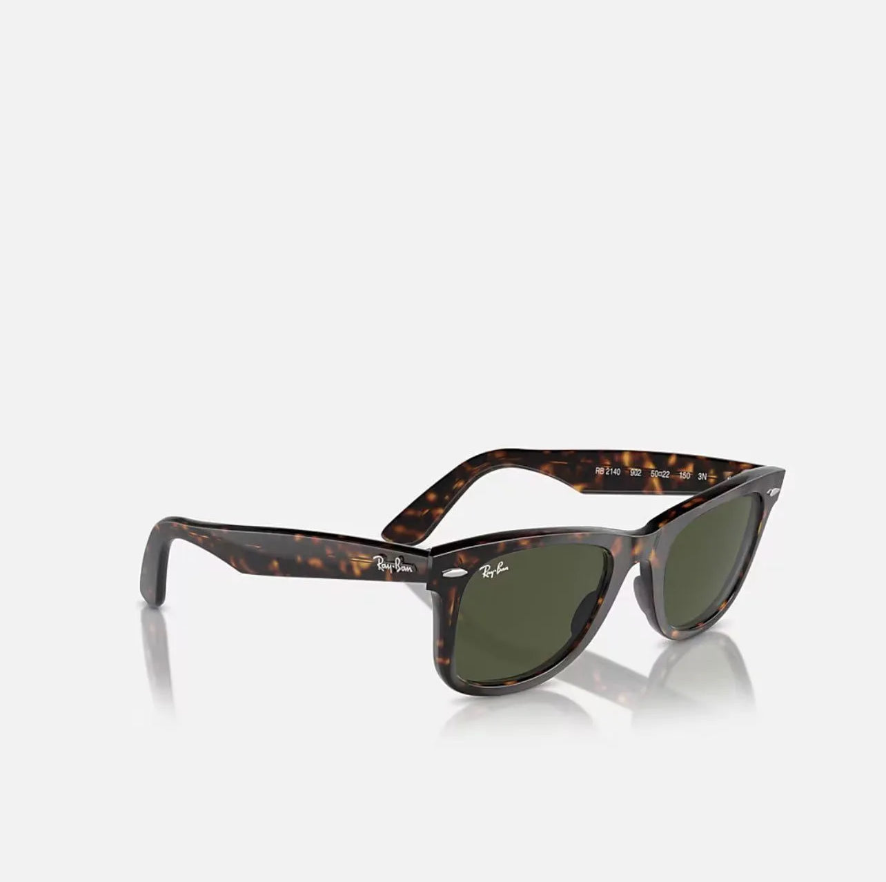 Ray-Ban  RB2140  Wayfarer Tortoise Frame green polarized Lenses