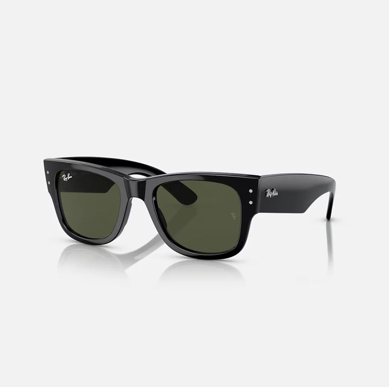 Ray-Ban MEGA WAYFARER Sunglasses in Black and Green - RB0840S