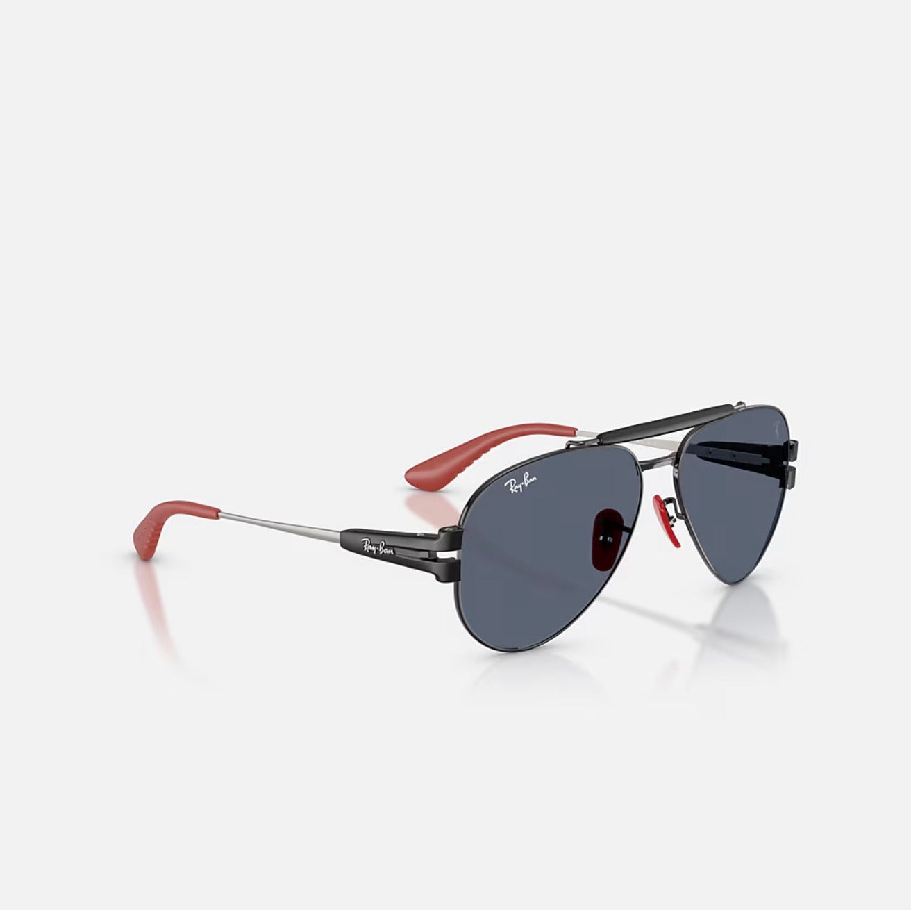 Ray-Ban RB3762M SCUDERIA FERRARI black Frame Dark Grey Lens