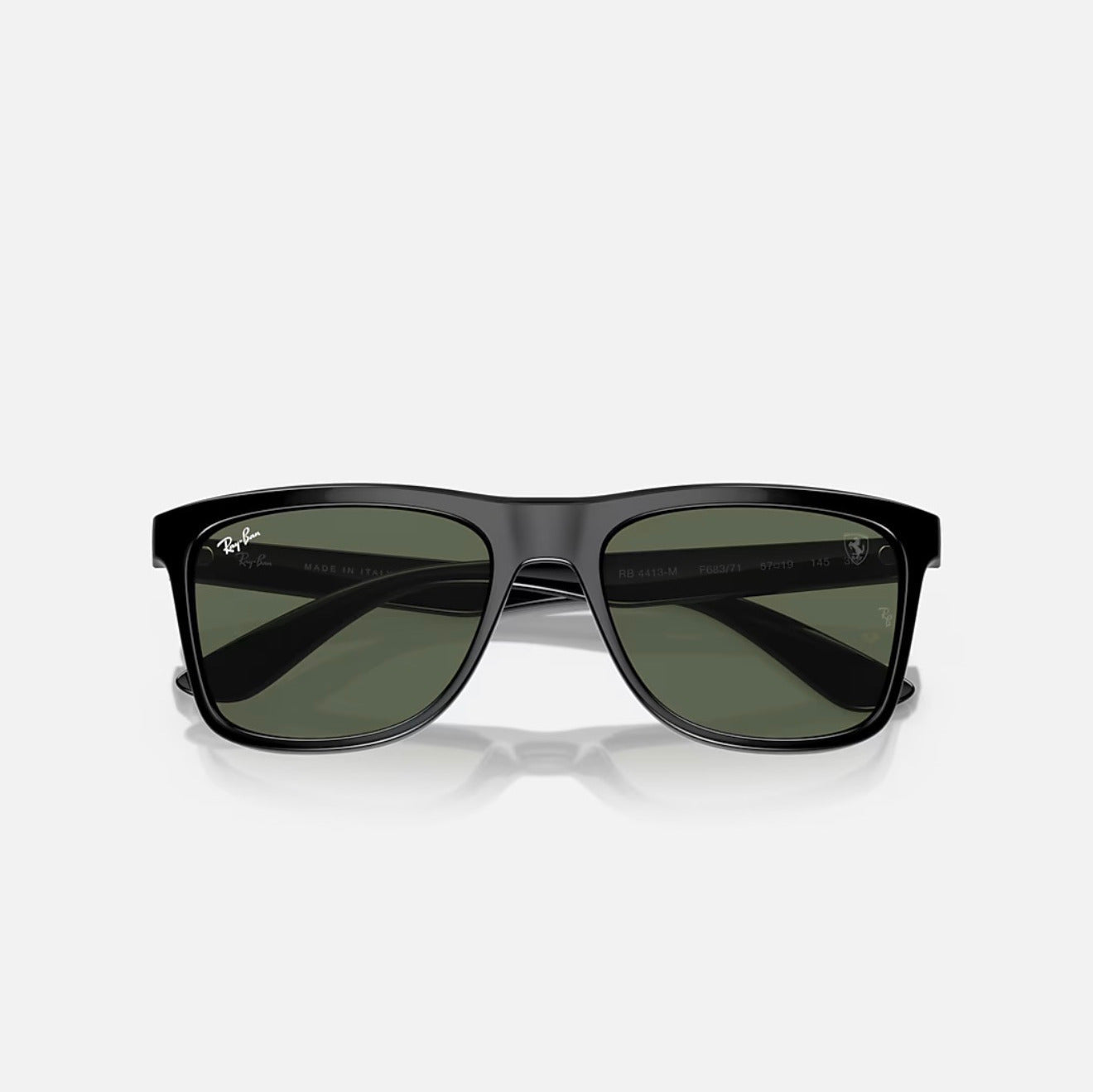 Ray-Ban RB4413M SCUDERIA FERRARI black Frame Green Lens