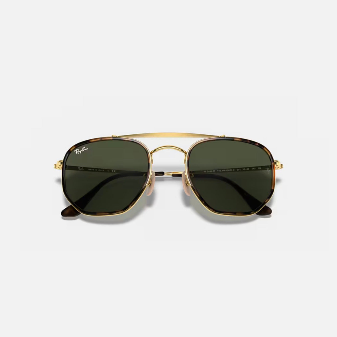 Ray-Ban MARSHAL II in Polished Arista Gold Frame and Green lens