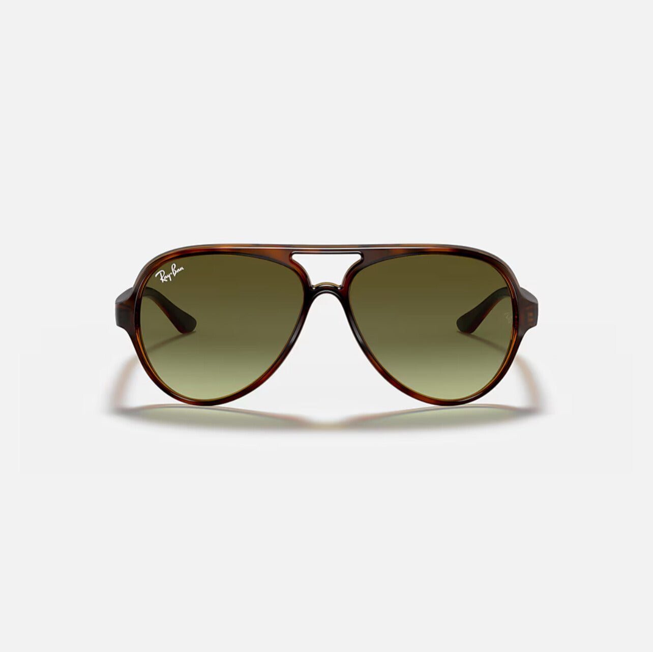Ray-Ban CATS 5000 CLASSIC Polished Light Havana frame Green lens RB4125 710/A6 59-13