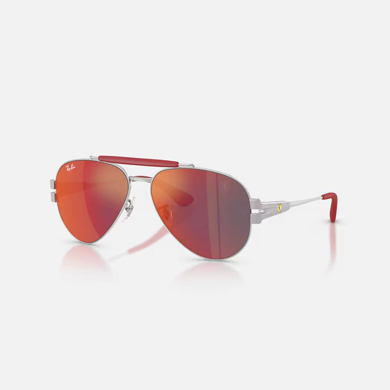 Ray-Ban RB3762M SCUDERIA FERRARI silver Frame Red Lens