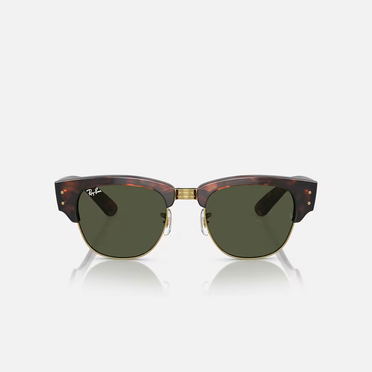 Ray-Ban Mega Clubmaster Tortoise Frame Green Lens