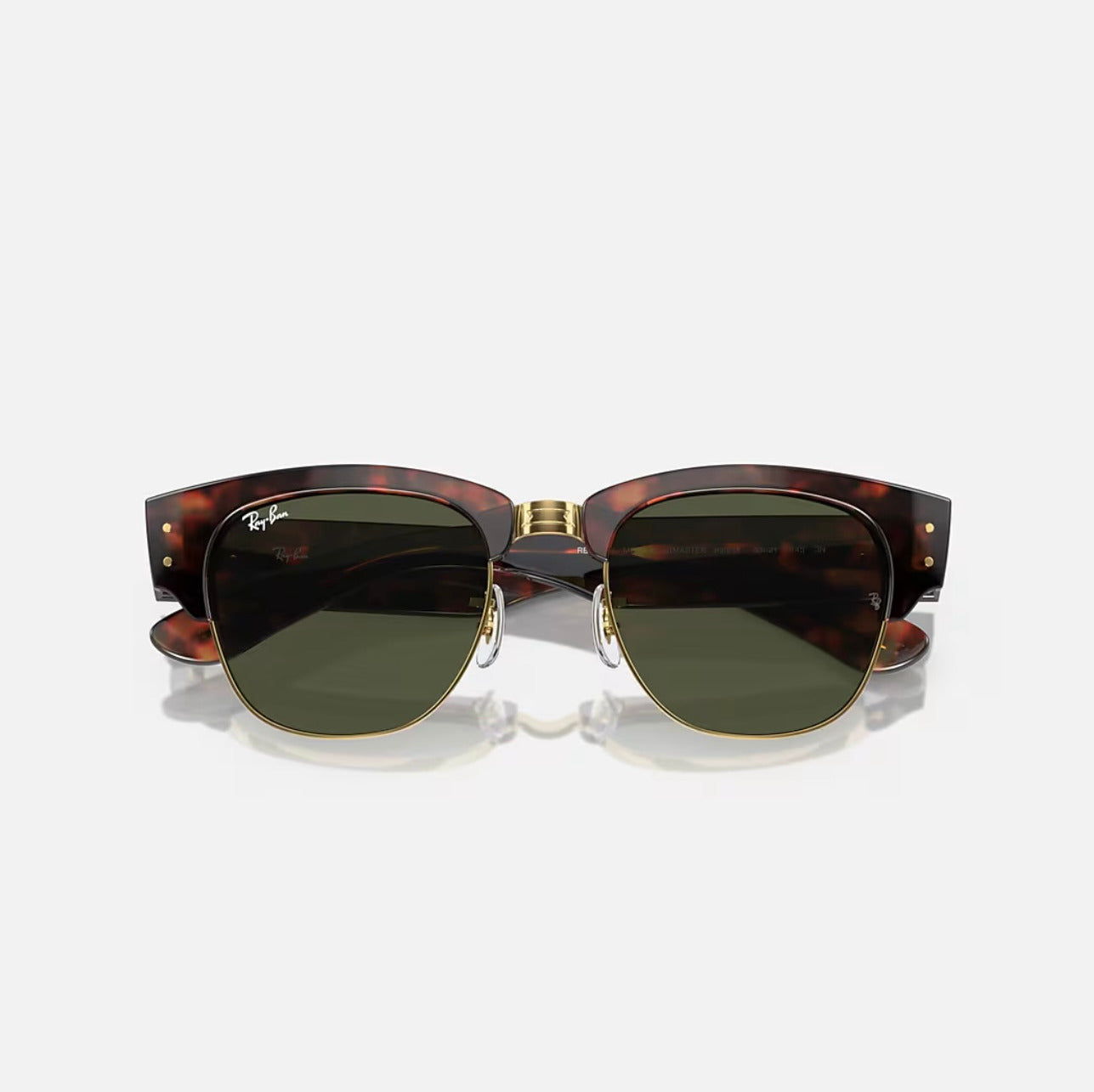 Ray-Ban Mega Clubmaster Tortoise Frame Green Lens