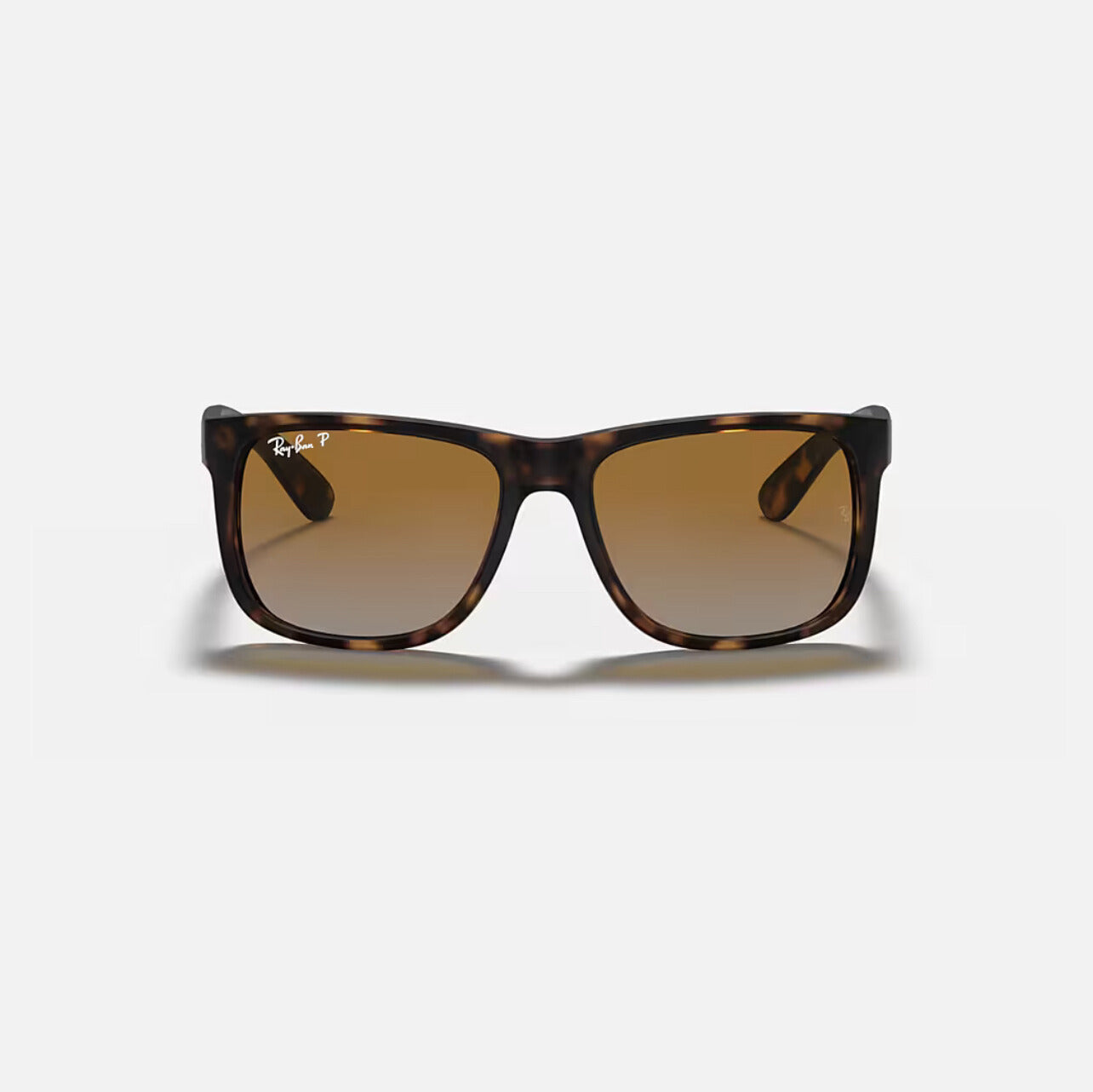 Ray-Ban JUSTIN CLASSIC Sunglasses in Matte Havana Frame and Brown Polarized lens - RB4165