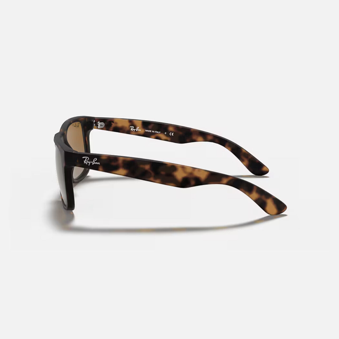 Ray-Ban JUSTIN CLASSIC Sunglasses in Matte Havana Frame and Brown Polarized lens - RB4165